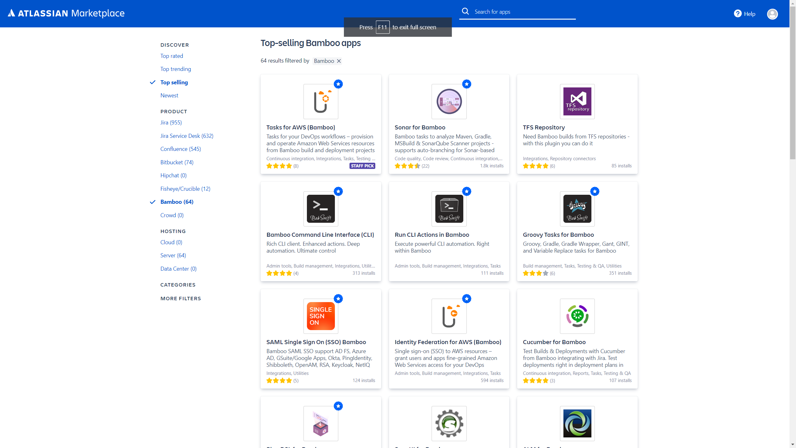 Atlassian Marketplace Screenshot